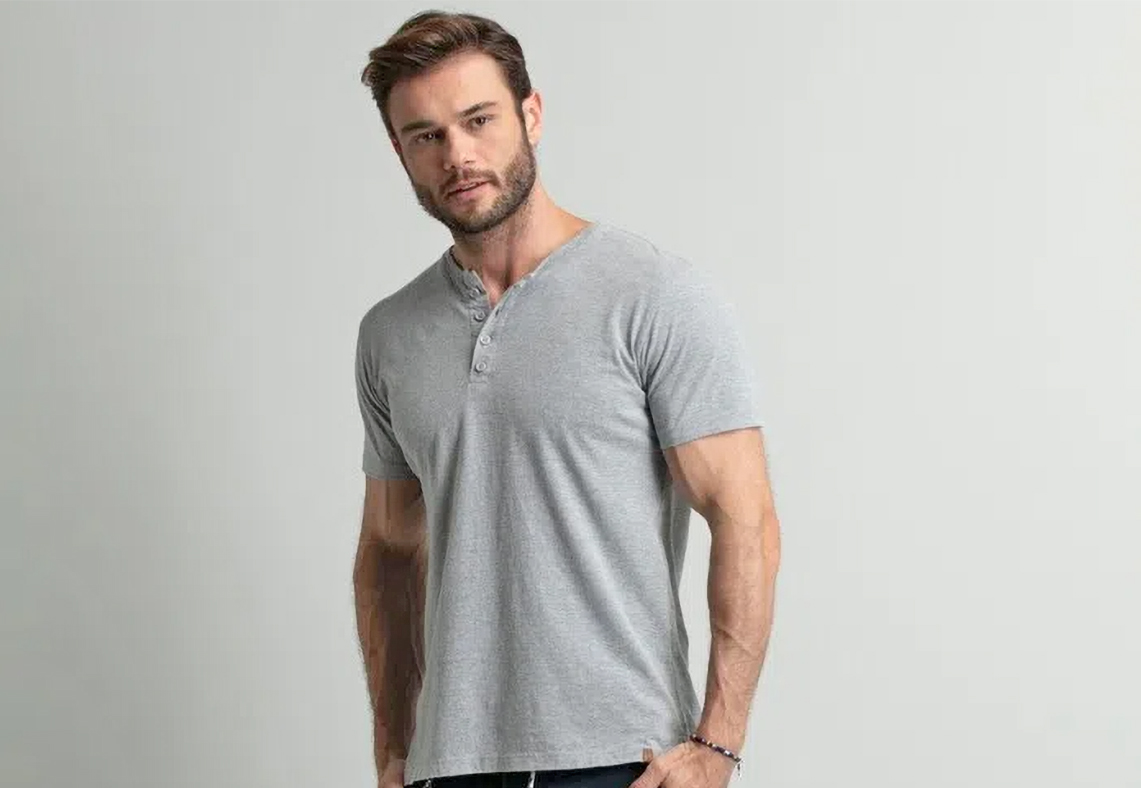 camiseta henley