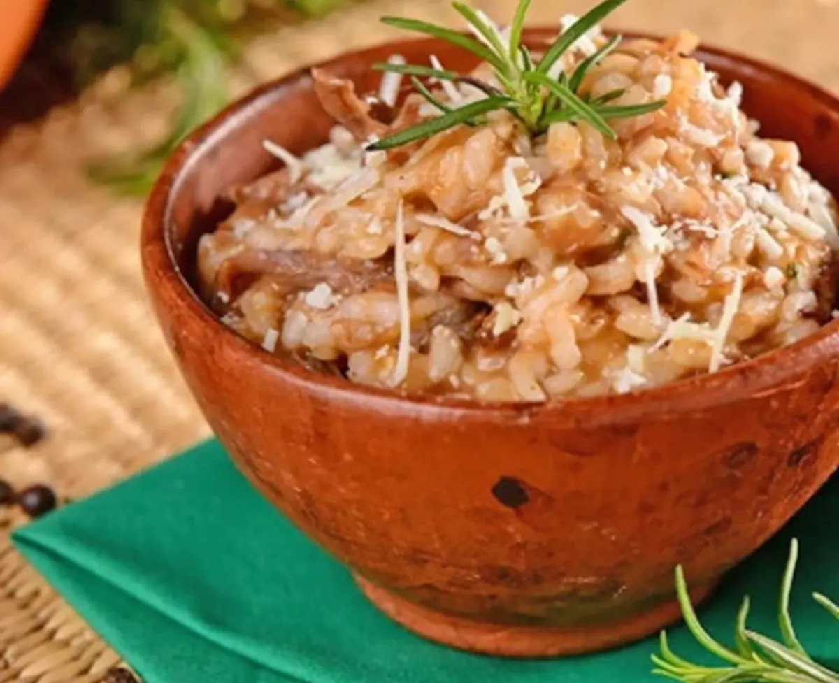 Risoto de carne de panela