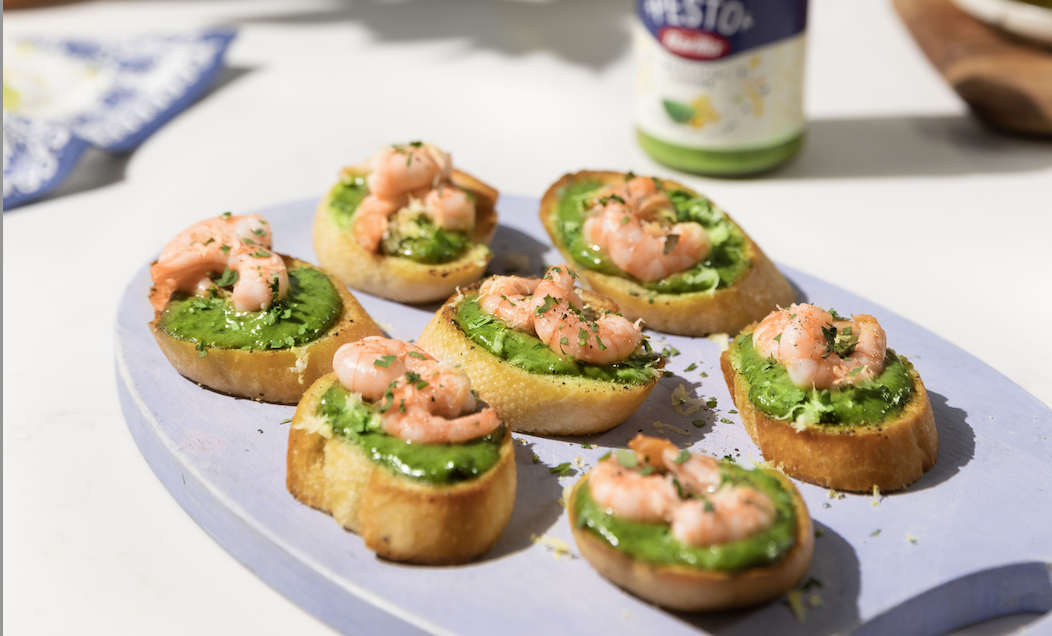Bruschetta com Pesto Limone